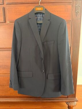 TALLIA Boy’s Black Two-Button Sport Coat